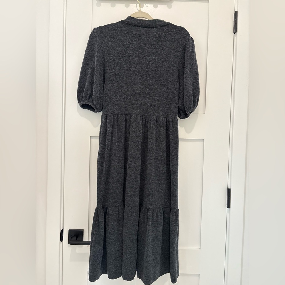 Zara Gray Midi Dress
